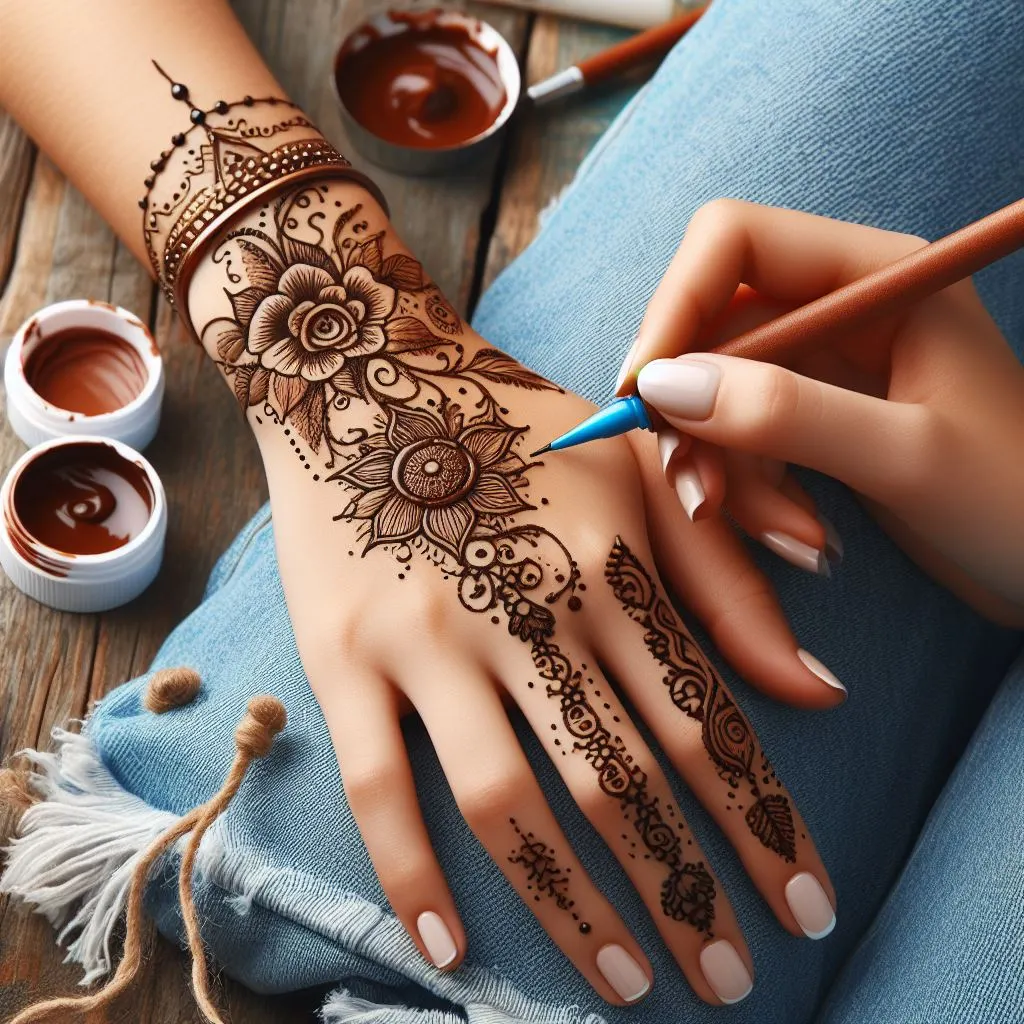 Full Hand Henna Design! | Back hand mehndi designs, Latest simple mehndi  designs, Mehndi designs book