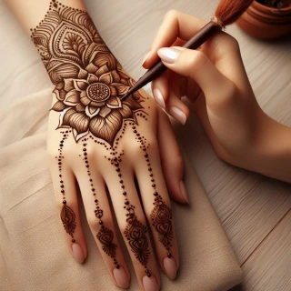 mehndi-design-rose-flower