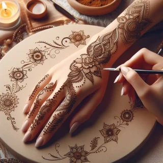 tattoo-style-mehndi-design