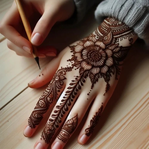 Handcrafted henna magic: Transform your hands with stunning essay henna designs — simple, elegant, and perfect for any occasion.