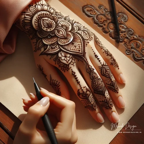 Fresh inspiration for your mehndi art. Looking for the latest trends in Mehndi? Explore our collection of brand new Khafif mehndi design! Find modern motifs and elegant patterns to elevate your style. See the new collection!