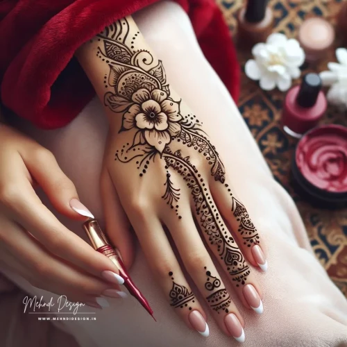 Where beauty meets tradition!  Discover the timeless art of henna with captivating mehndi designs for hands.  Find an endless variety of patterns and styles, from intricate florals to bold geometric designs, to adorn your hands for any occasion. Embrace tradition in style! Explore our vast collection now!