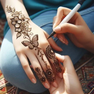 mehndi-butterfly