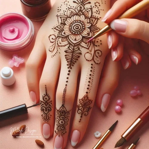 Don't let your other hand feel left out! Explore a collection of captivating side mehndi designs.  Find intricate patterns, delicate details, and unique placements that add a touch of unexpected flair.