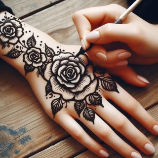 rose-simple-mehndi-design