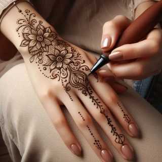 old-mehndi-design-simple