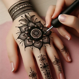 mehndi-rose-flower-design