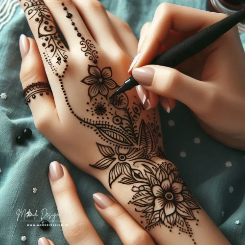 Find the perfect mehndi design for college girl! Trendy, stylish, and easy-to-apply mehndi patterns ideal for college students. Discover your favorite look now!