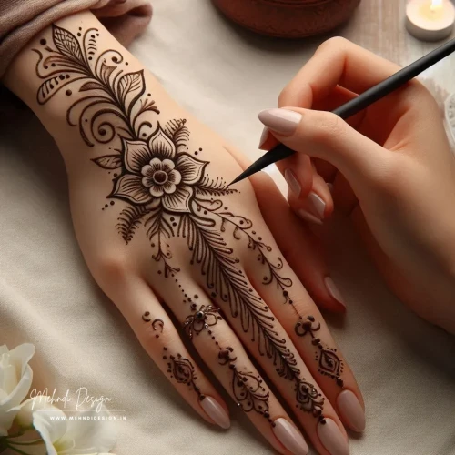 Portrait mehndi designs are intricate and detailed, featuring lifelike representations of faces, capturing the essence and emotions of the subject beautifully.