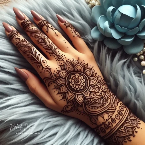 Create stunning mehndi designs with easy flower patterns. Perfect for beginners, these floral motifs add a touch of beauty and grace to your hands effortlessly.