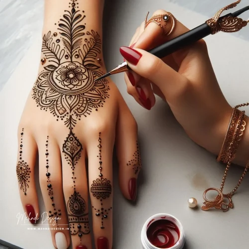 Get stunning results with instant mehndi designs. Quick and easy, these patterns offer a beautiful and elegant look without the wait. Perfect for any occasion!